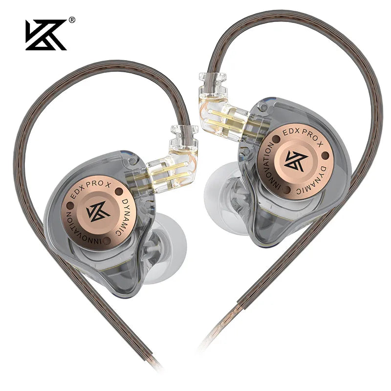 KZ EDX PRO X IEM Earphones – Wired HiFi In-Ear Monitors with 10mm Dynamic Driver & Microphone