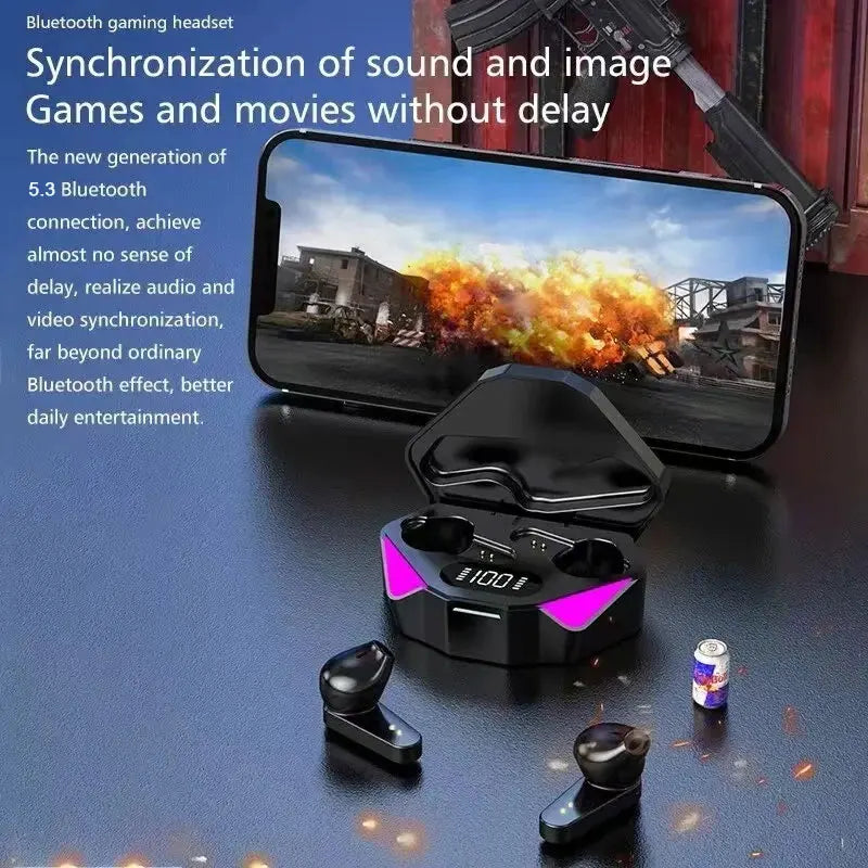 X15 TWS Wireless Gaming Earbuds – Bluetooth Headphones with ANC & Low-Latency Audio
