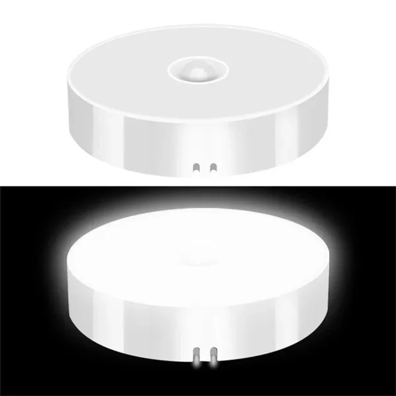 PIR Motion Sensor LED Night Light – USB Rechargeable Wireless Cabinet & Closet Lamp