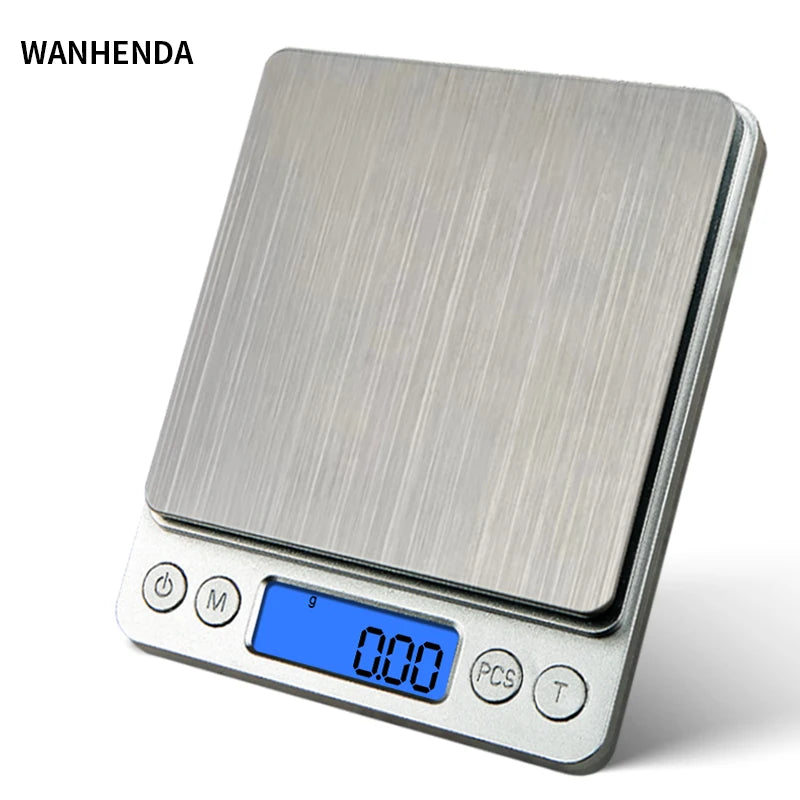 WanHenDa I2000 Digital Pocket Scale – 3kg Capacity with 0.1g/0.01g Precision