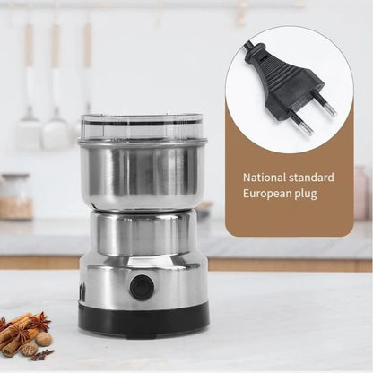 4-Blade Electric Coffee & Grain Grinder – Multifunctional Nut, Bean & Spice Grinder