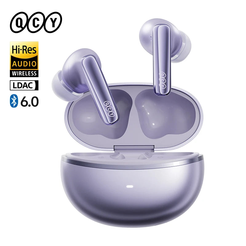 QCY MeloBuds N70 Wireless Earbuds – Adaptive ANC, Bluetooth 6.0, LDAC Hi-Res Audio & 50-Hour Battery