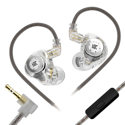 KZ EDX Pro Wired Earphones – In-Ear Monitor Headphones with Dynamic Driver & Microphone