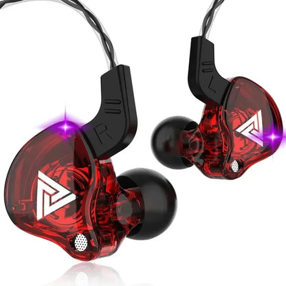 QKZ AK6 Wired Earphones – In-Ear Stereo Headphones with Dynamic Drivers & Microphone
