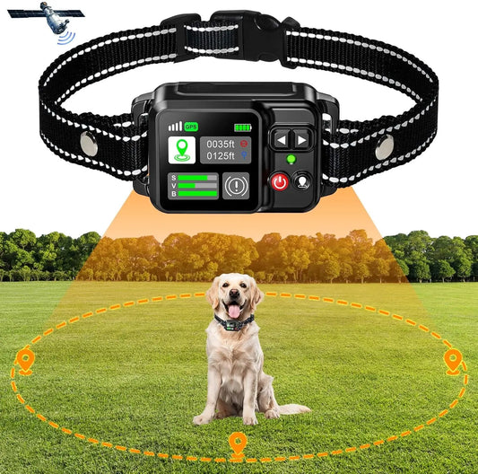 GPS Wireless Dog Fence System – Satellite Pet Containment with Adjustable 15–2000m Range
