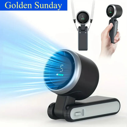 3-in-1 Rechargeable Mini Fan – 5-Speed Portable Travel Fan with 3600mAh Battery & USB Charging