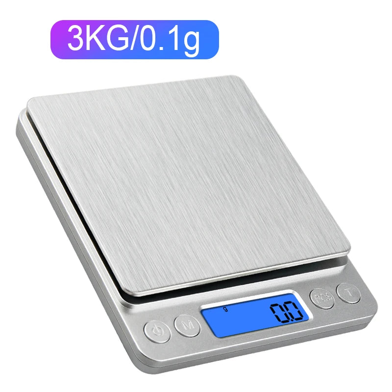 WanHenDa I2000 Digital Pocket Scale – 3kg Capacity with 0.1g/0.01g Precision