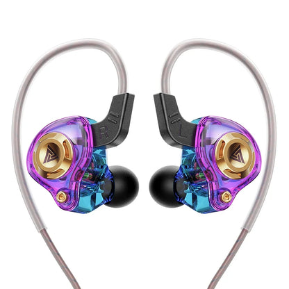 QKZ AK6 Wired Earphones – In-Ear Stereo Headphones with Dynamic Drivers & Microphone