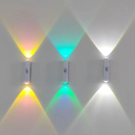 RGB Gradient Motion Sensor Night Light – Rechargeable Magnetic Wall Lamp