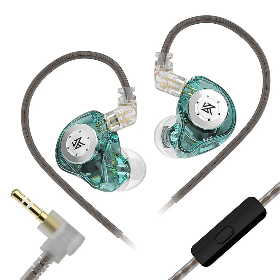 KZ EDX Pro Wired Earphones – In-Ear Monitor Headphones with Dynamic Driver & Microphone