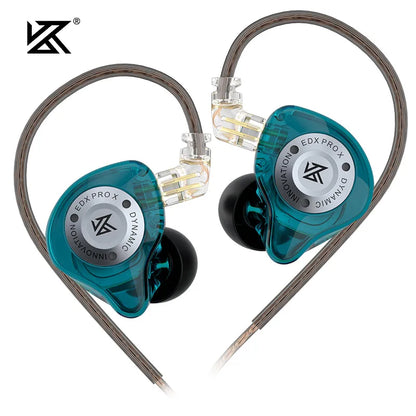 KZ EDX PRO X IEM Earphones – Wired HiFi In-Ear Monitors with 10mm Dynamic Driver & Microphone