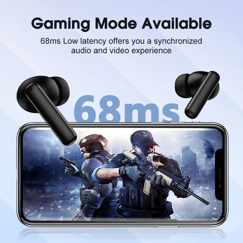 QCY T13 ANC Wireless Earbuds – Bluetooth 5.3 with 4-Mic ENC, Transparency Mode & 30-Hour Battery