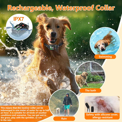 GPS Wireless Dog Fence System – Satellite Pet Containment with Adjustable 15–2000m Range