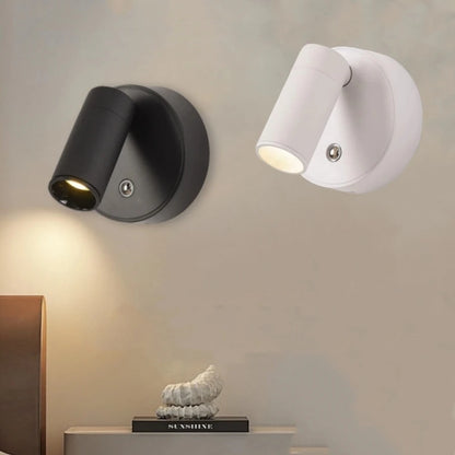 Rechargeable Magnetic LED Wall Lamp – Touch-Controlled 360° Rotating Reading Light