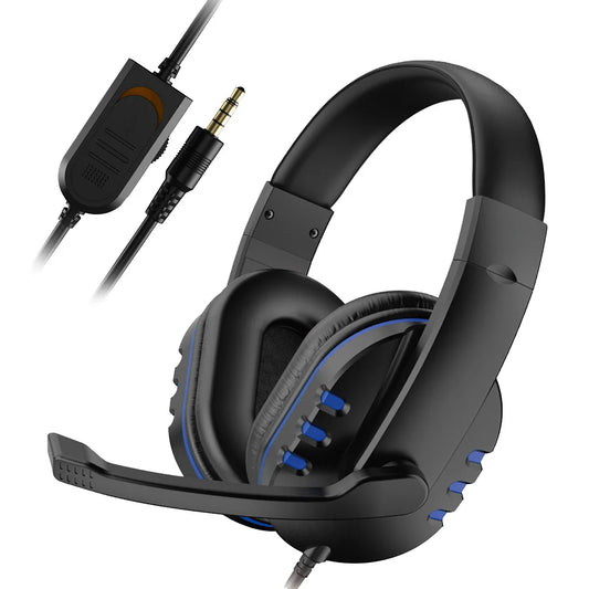 3.5mm Wired Gaming Headset – Stereo Headphones with Microphone & Volume Control