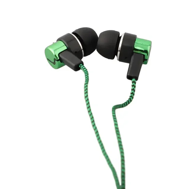 3.5mm Wired In-Ear Earbuds – Stereo Bass Headphones with Noise-Reducing Design