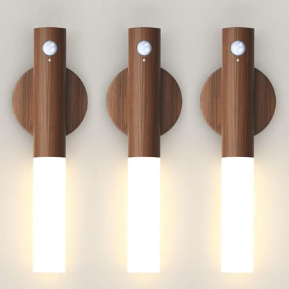 Rechargeable Magnetic Motion Sensor LED Night Light – Portable Wall Lamp for Hallway & Bedroom