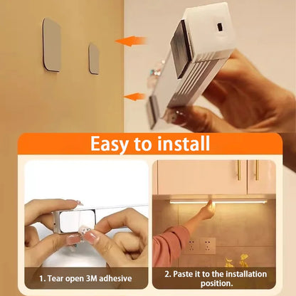 Rechargeable Motion Sensor LED Light – Type-C Cabinet, Wardrobe & Stairway Light