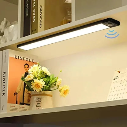 Ultra-Thin Rechargeable Motion Sensor LED Cabinet Light – 3-Color Dimmable Lamp
