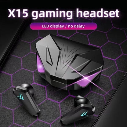 X15 TWS Wireless Gaming Earbuds – Bluetooth Headphones with ANC & Low-Latency Audio