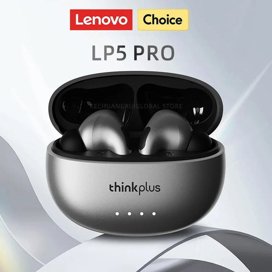 Lenovo LP5 Pro TWS Wireless Earbuds – Bluetooth 5.4 with ANC, HiFi Sound & Microphone