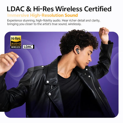 QCY MeloBuds N70 Wireless Earbuds – Adaptive ANC, Bluetooth 6.0, LDAC Hi-Res Audio & 50-Hour Battery