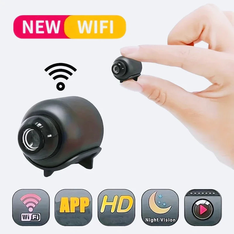 1080P HD Mini WiFi Camera – Indoor Security & Baby Monitor with Night Vision and Two-Way Audio