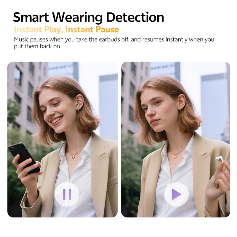 QCY MeloBuds N70 Wireless Earbuds – Adaptive ANC, Bluetooth 6.0, LDAC Hi-Res Audio & 50-Hour Battery