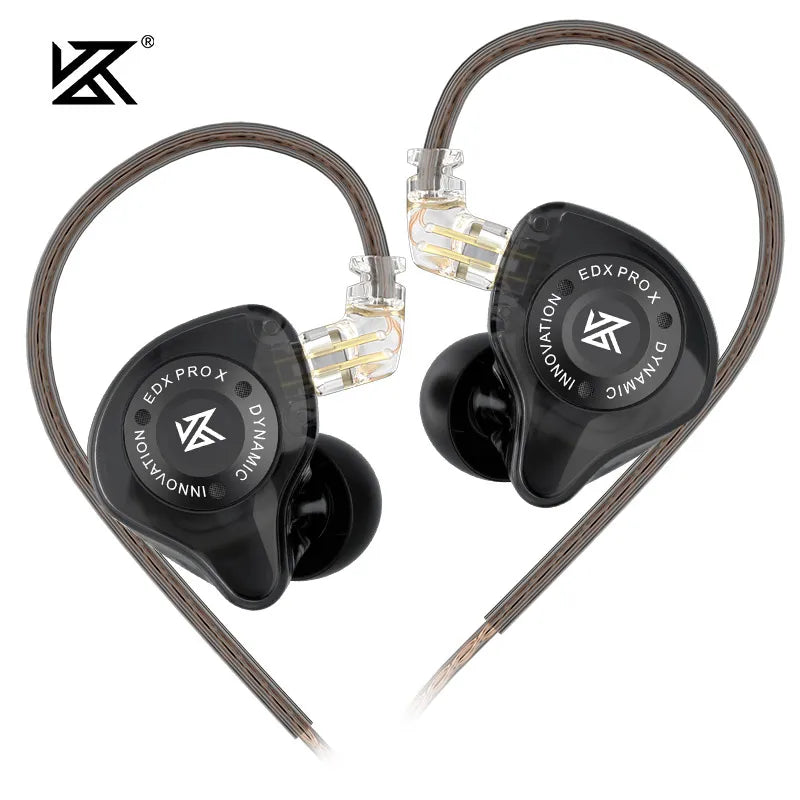 KZ EDX PRO X IEM Earphones – Wired HiFi In-Ear Monitors with 10mm Dynamic Driver & Microphone