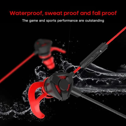 Wired Gaming Earbuds – In-Ear Headset with Microphone & Volume Control